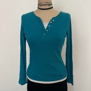 2000s Teal Long Sleeve